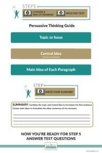 Persuasive Thinking Guide poster